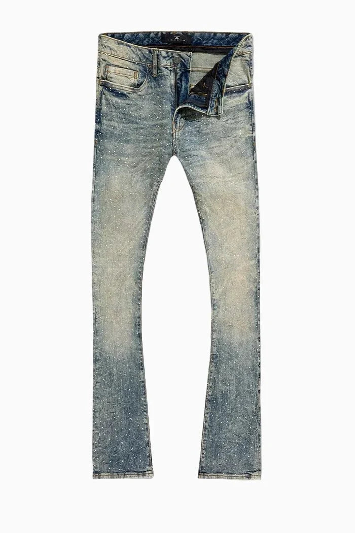 Jean super skinny coupe stacked pour homme