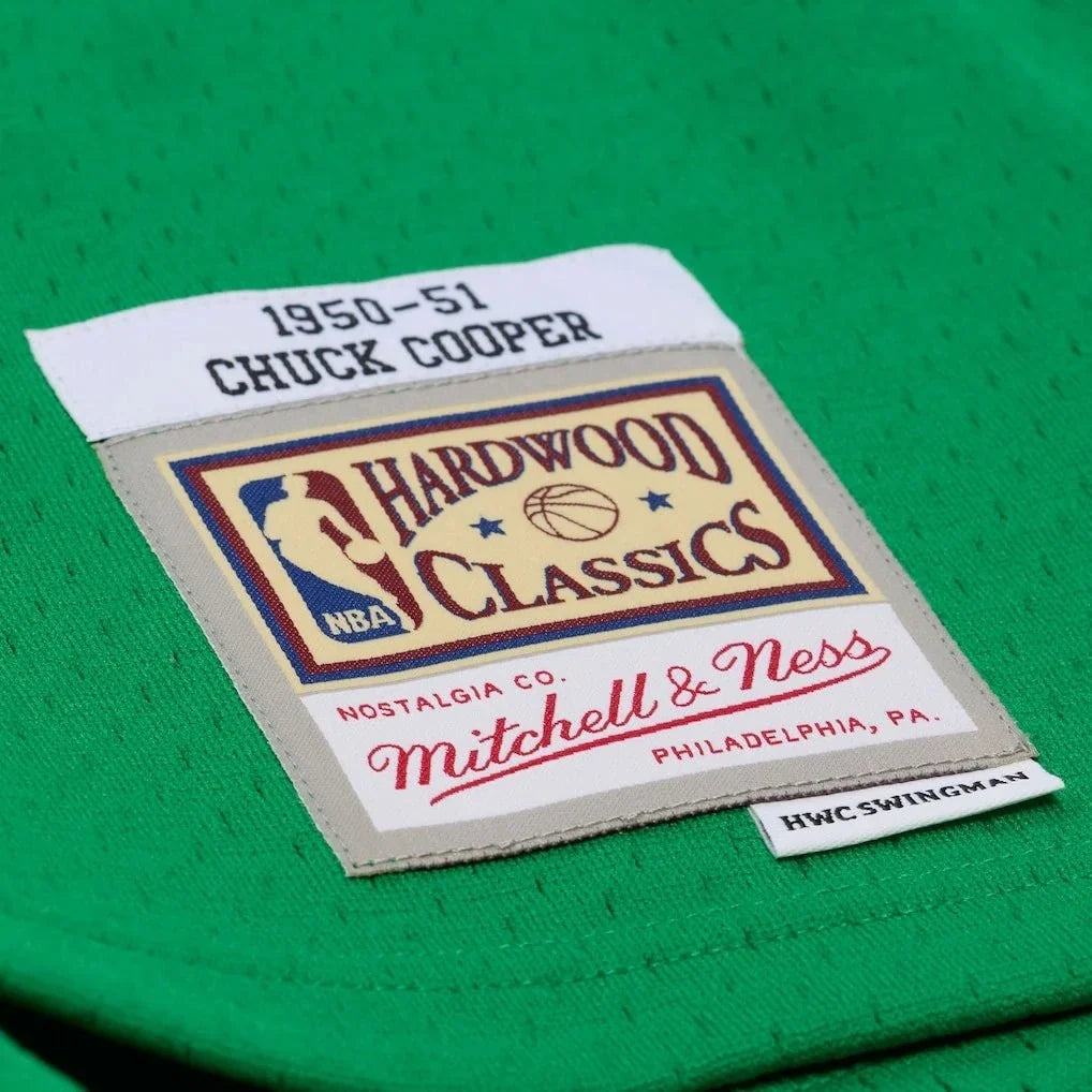 Swingman Chuck Cooper Boston Celtics NBA 1950-51 Kelly Green Pioneers Jersey