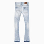 Pantalón vaquero de hombre rasgado en la rodilla