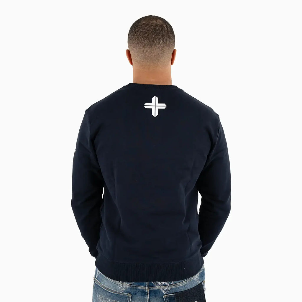 Sudadera cuello redondo LUXE estampada para hombre