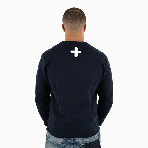 Sweat-shirt ras du cou LUXE à motif pour homme