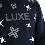 Sudadera cuello redondo LUXE estampada para hombre
