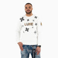 Sweat-shirt ras du cou LUXE à motif pour homme