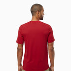 Camiseta Básica de Manga Corta Lisa para Hombre