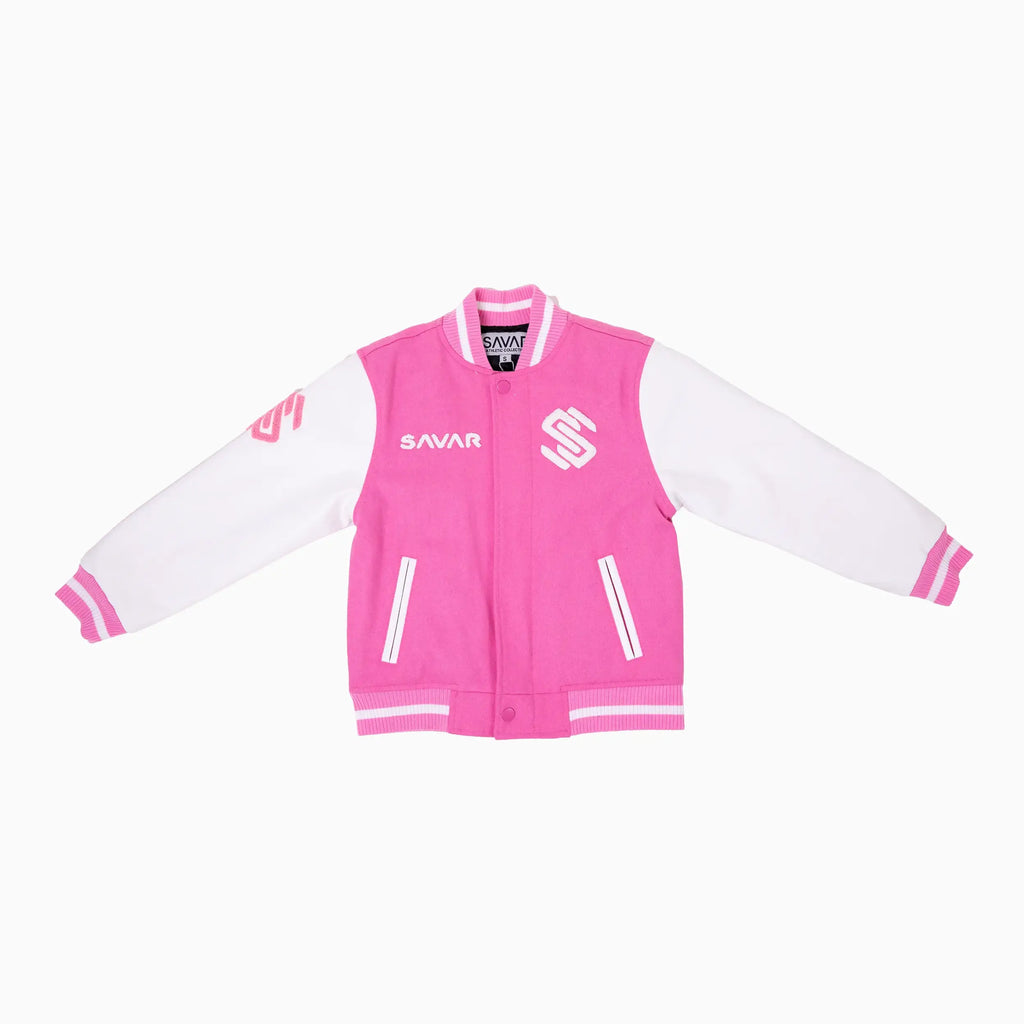 Chaqueta universitaria de lana para mujer