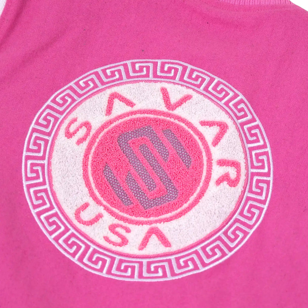 Chaqueta universitaria de lana para mujer