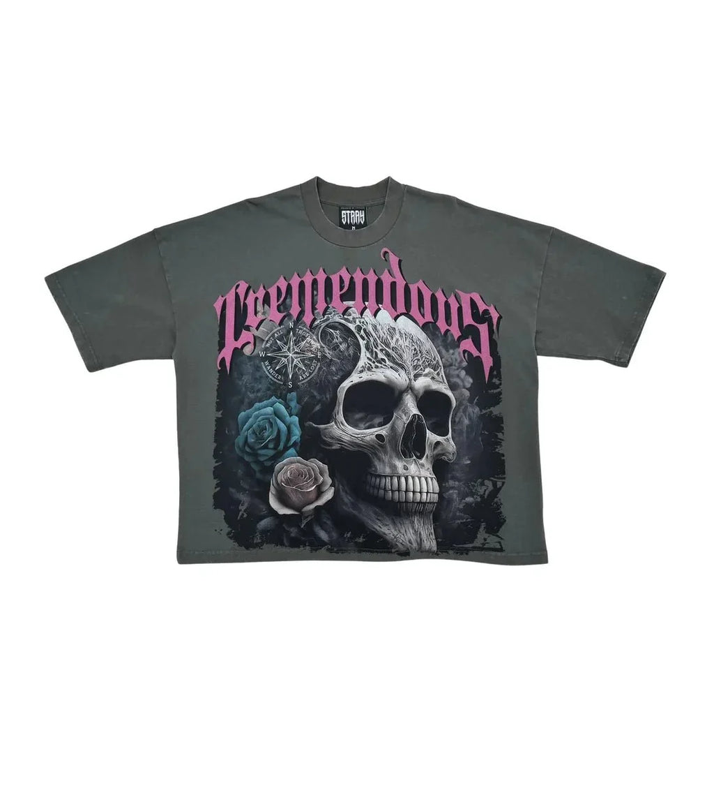 T-shirt coupe courte ample à épaules tombantes pour homme