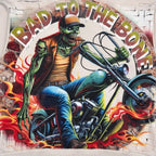Sweat à capuche moto « Bad to the Bone » pour homme