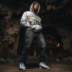 Sweat à capuche zippé Live Fearlessly pour homme