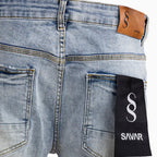 Pantalon jean slim déchiré pour homme