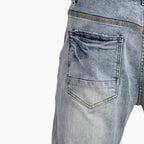 Pantalon jean slim déchiré pour homme