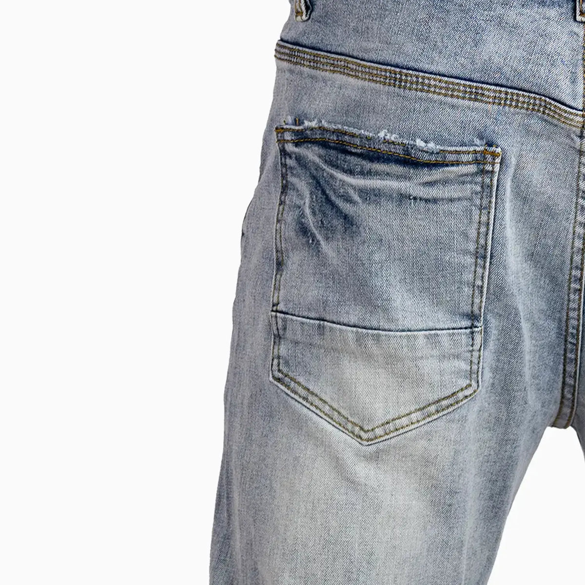 Pantalon jean slim déchiré pour homme
