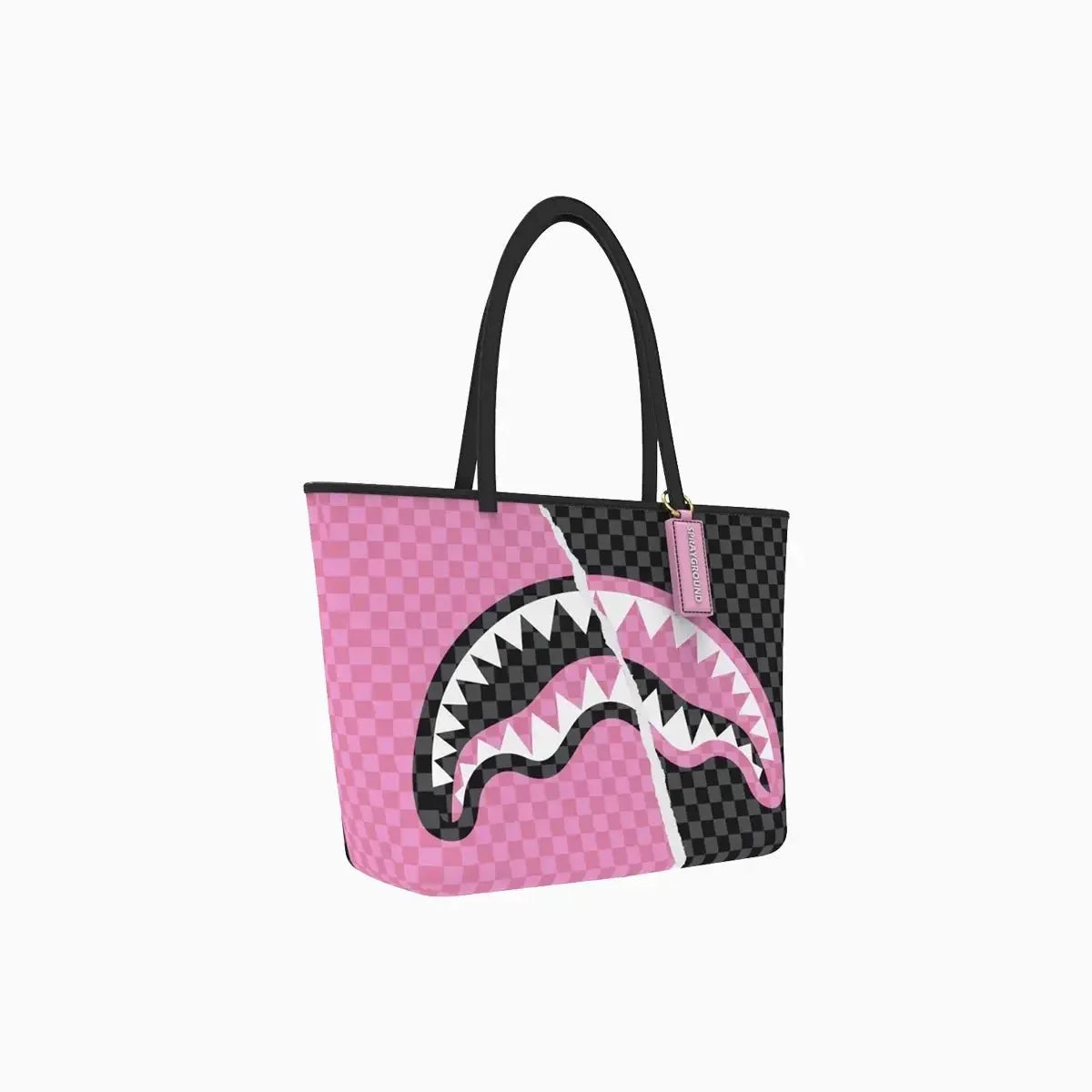 Pink And Black Tear Sip Tote Bag