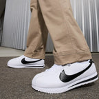 Men's Cortez Leather 'Black White' Shoes