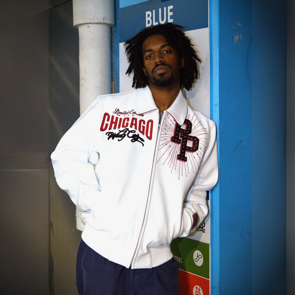 Blouson en Cuir Pelle-Pelle X TB Windy City pour Homme