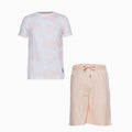 Ensemble T-shirt et short à motif uni Marzano Cusp pour homme