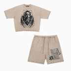 Conjunto para hombre Fallen Angel con lavado enzimático y tachuelas