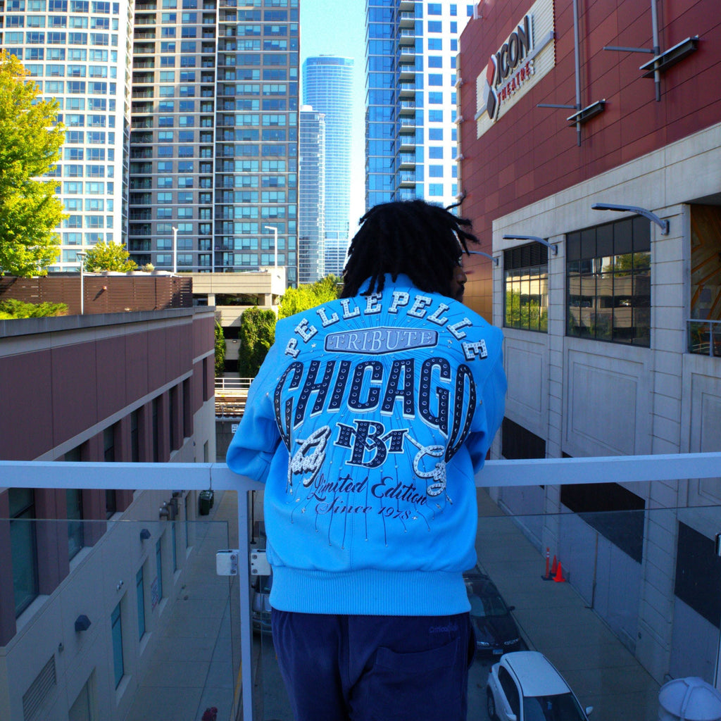 Blouson en Cuir Pelle-Pelle X TB Windy City pour Homme