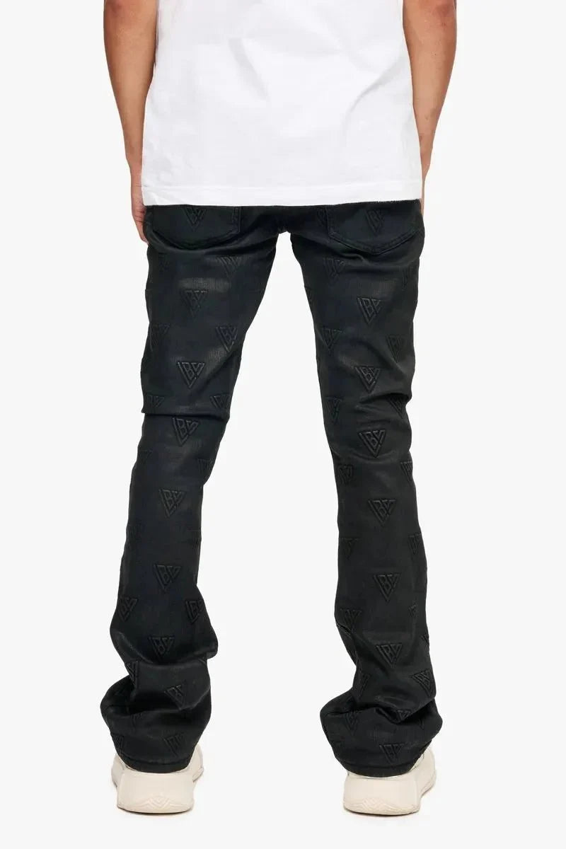 Pantalón vaquero apilado Tagged para hombre