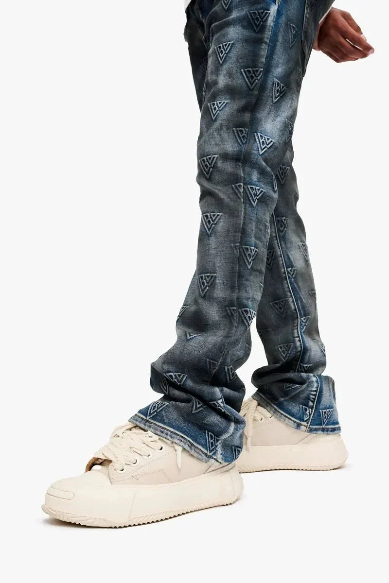 Jean empilé Tagged pour homme
