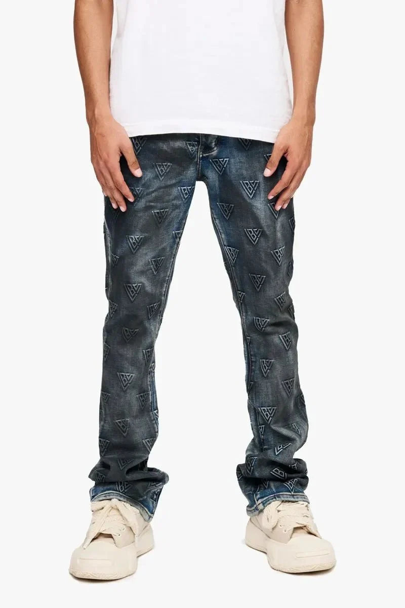 Jean empilé Tagged pour homme