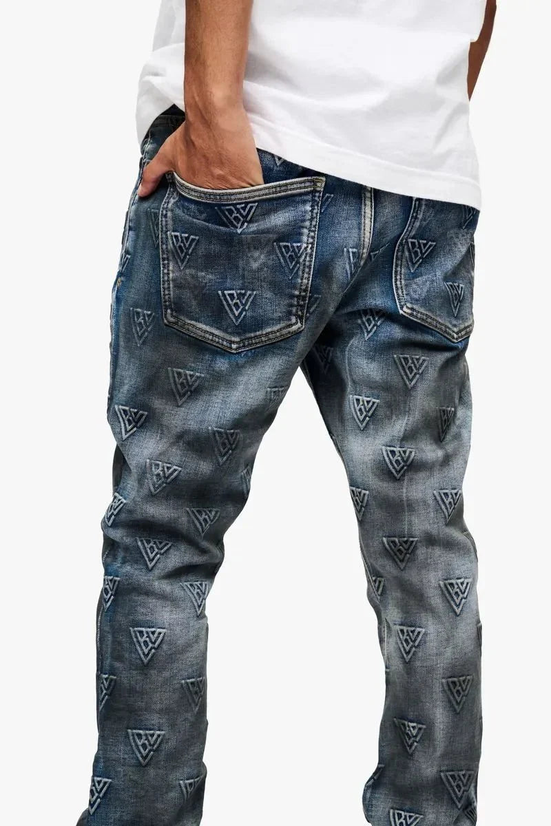 Jean empilé Tagged pour homme