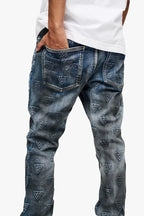 Jean empilé Tagged pour homme