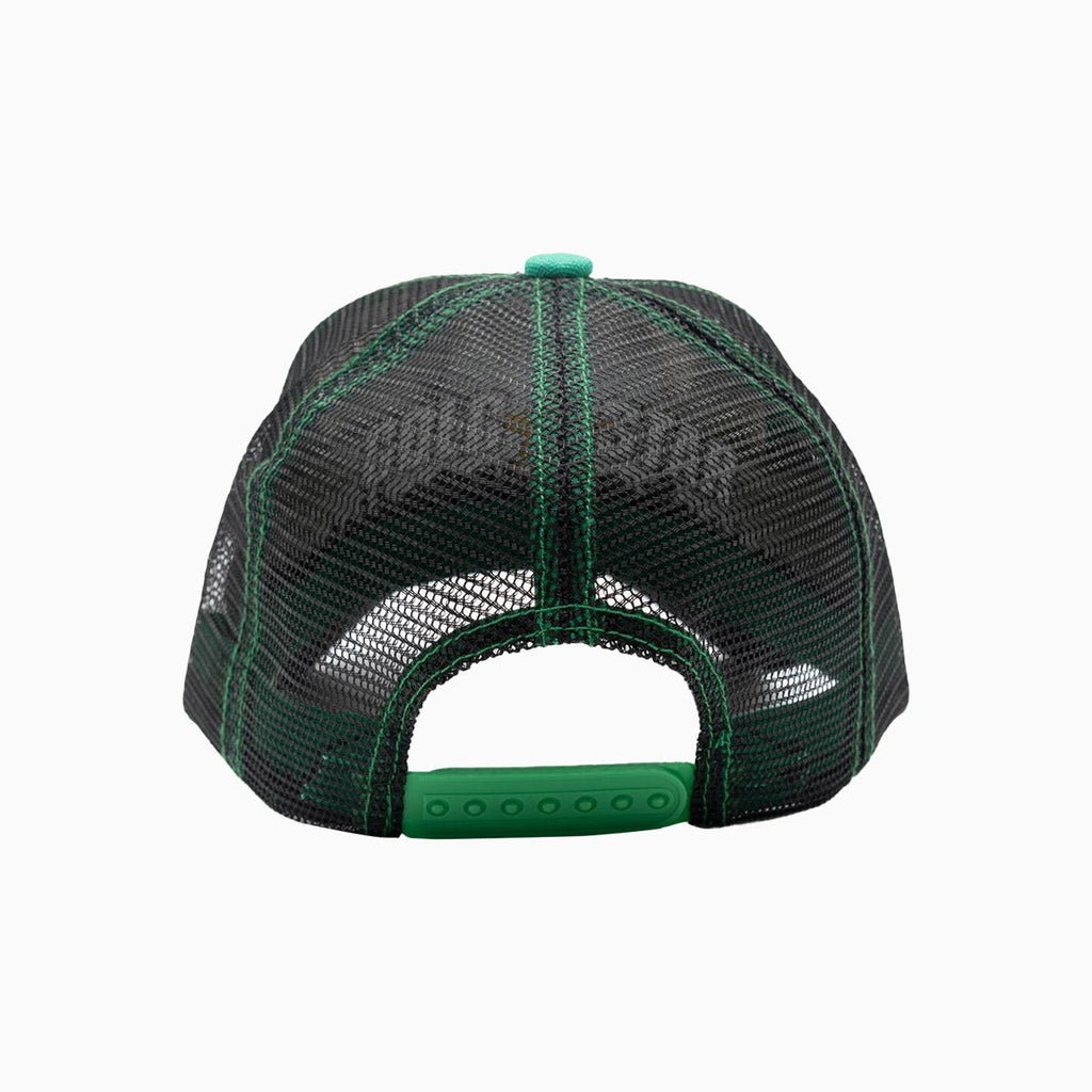 La Casquette Trucker Dessin Animé Vert Blanc Noir