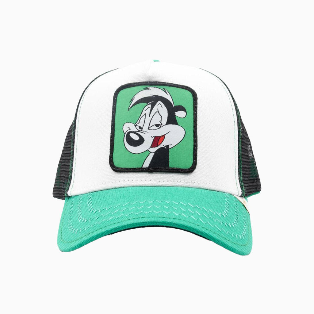 La Casquette Trucker Dessin Animé Vert Blanc Noir