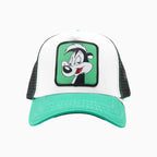 La Casquette Trucker Dessin Animé Vert Blanc Noir