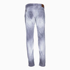Pantalon en jean sergé Caspian pour homme avec effet délavé à la main