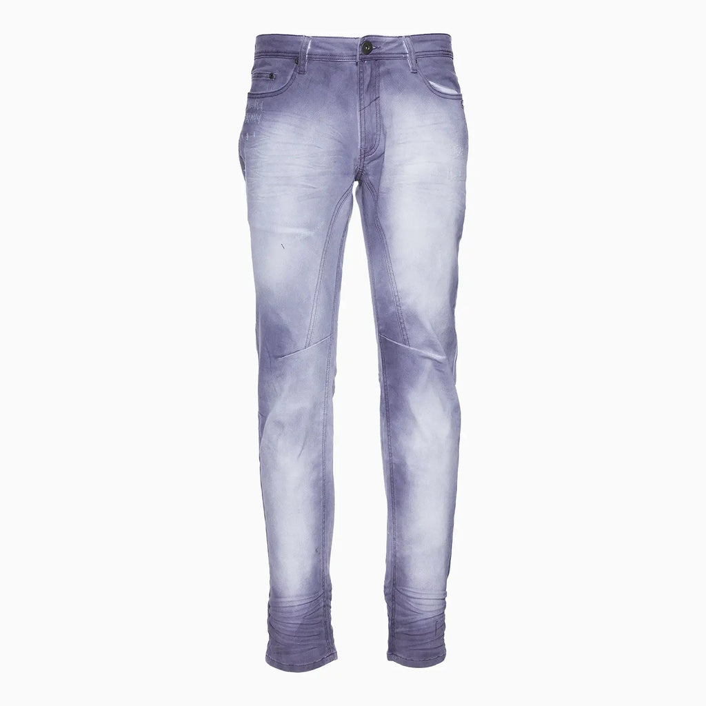 Pantalon en jean sergé Caspian pour homme avec effet délavé à la main