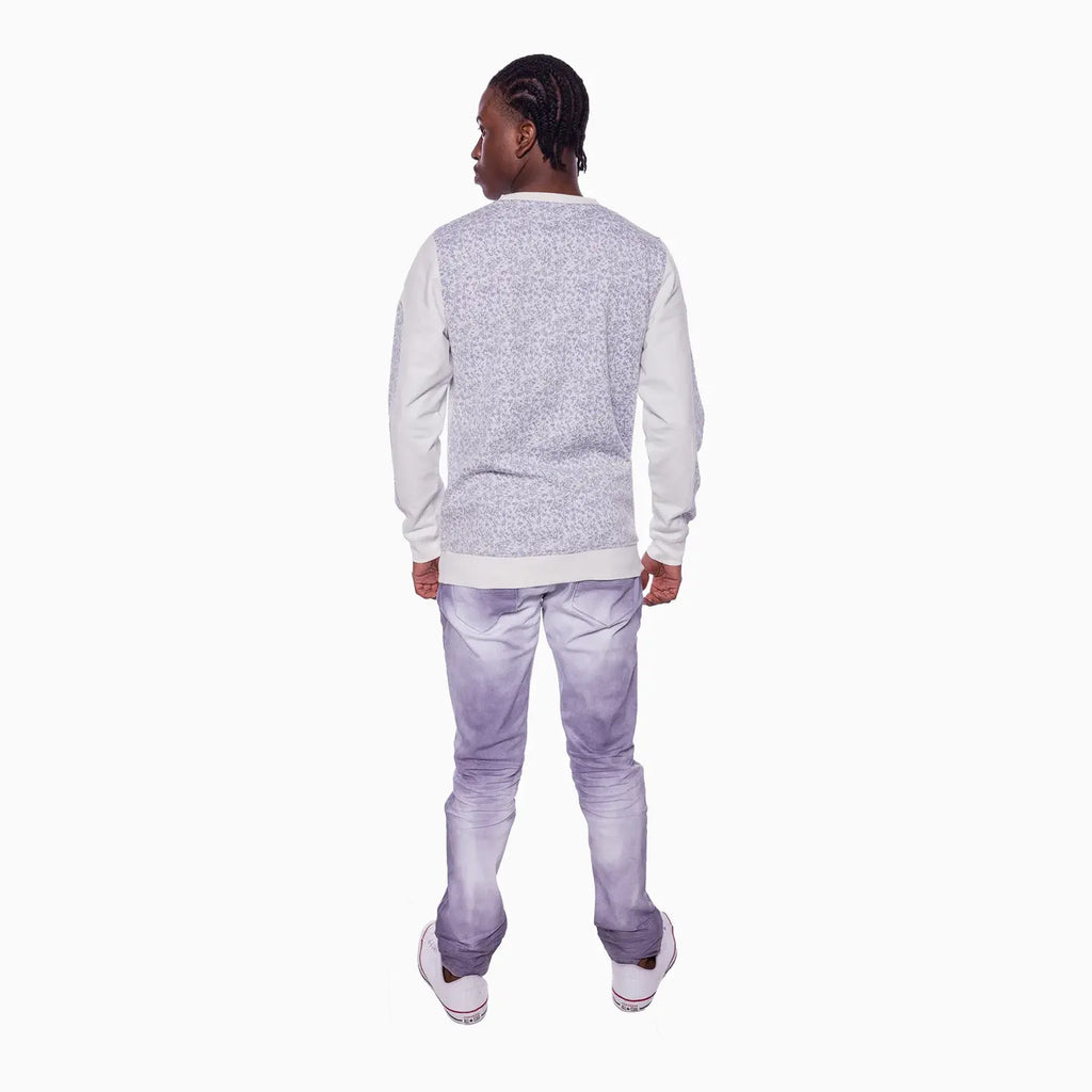 Pantalon en jean sergé Caspian pour homme avec effet délavé à la main