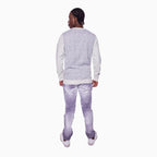 Pantalon en jean sergé Caspian pour homme avec effet délavé à la main
