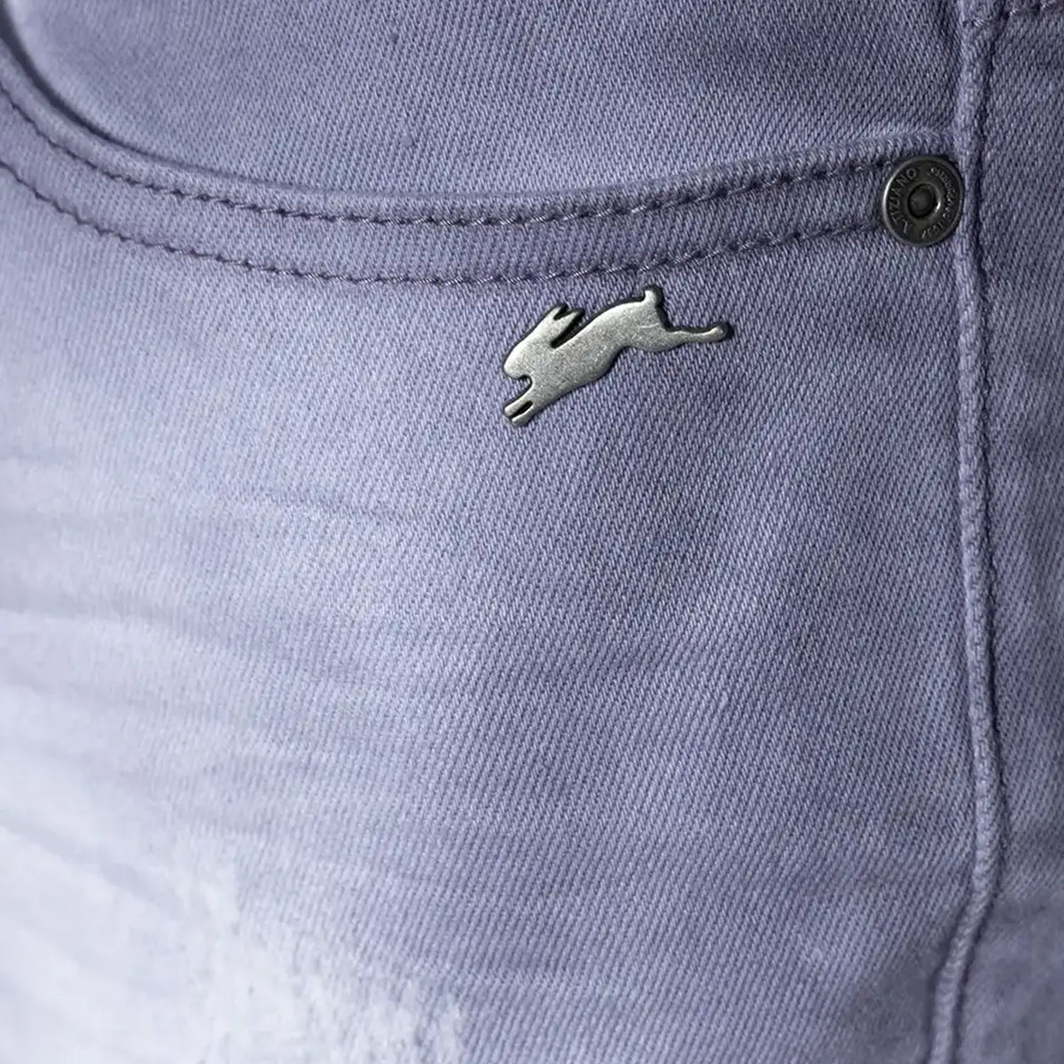 Pantalon en jean sergé Caspian pour homme avec effet délavé à la main