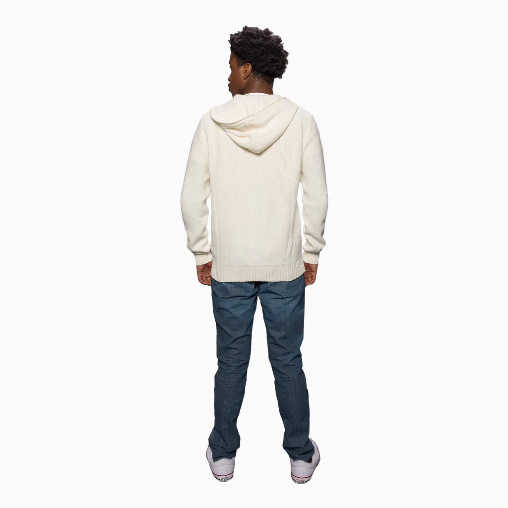 Chandail à capuchon en tricot Elijah pour homme