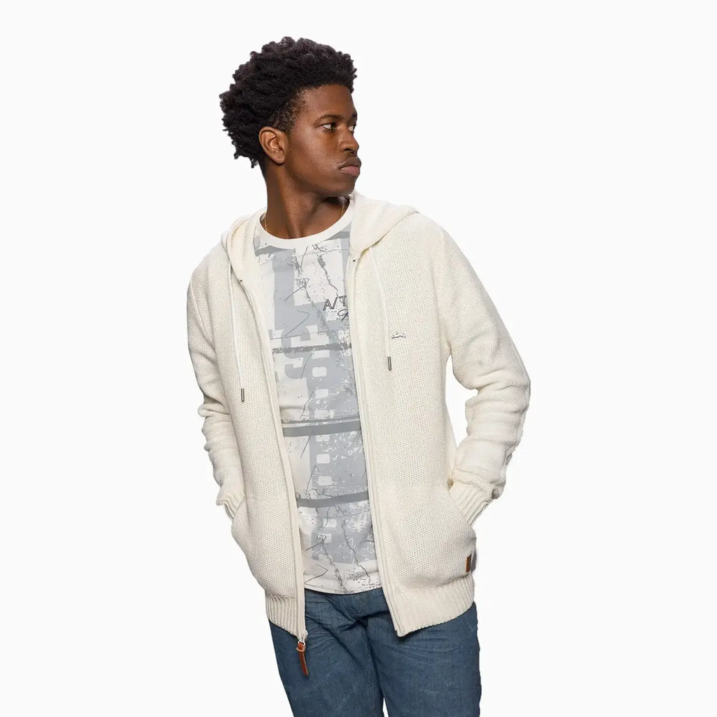 Chandail à capuchon en tricot Elijah pour homme