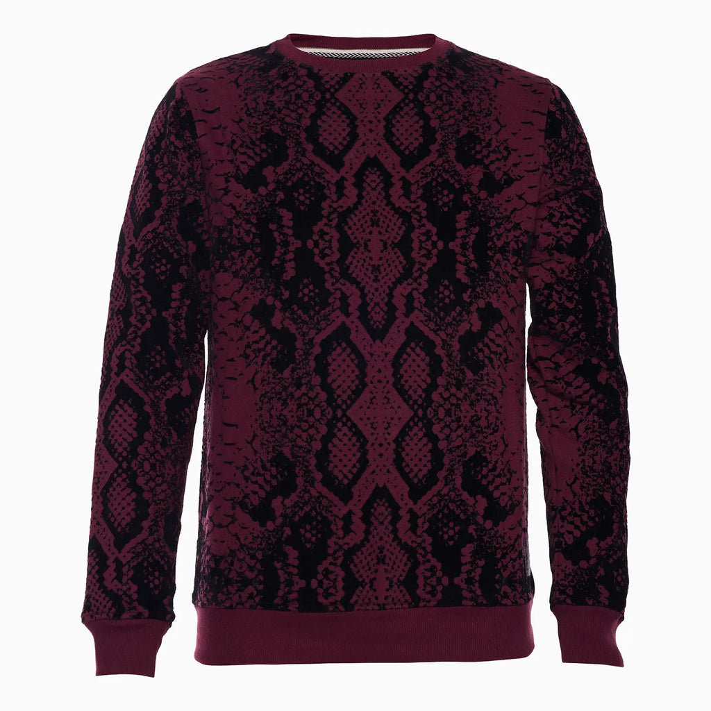 Sweat-shirt ras-du-cou en polaire imprimé Holden pour homme