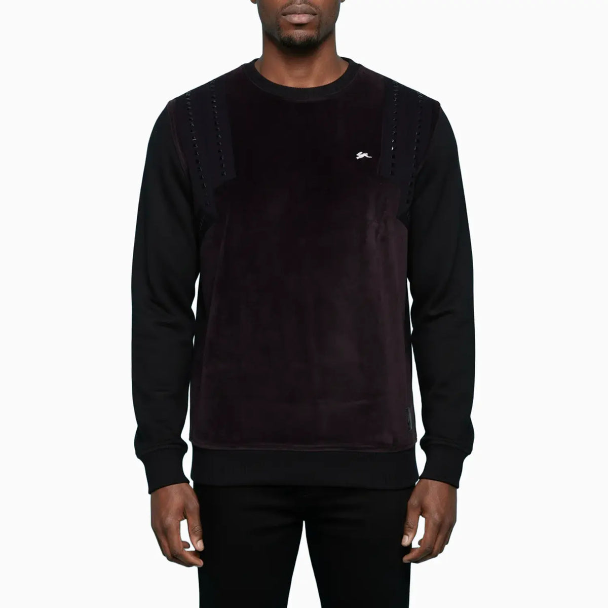 Men's Pete Fleece Crew Neck With Studs Sweatshirt