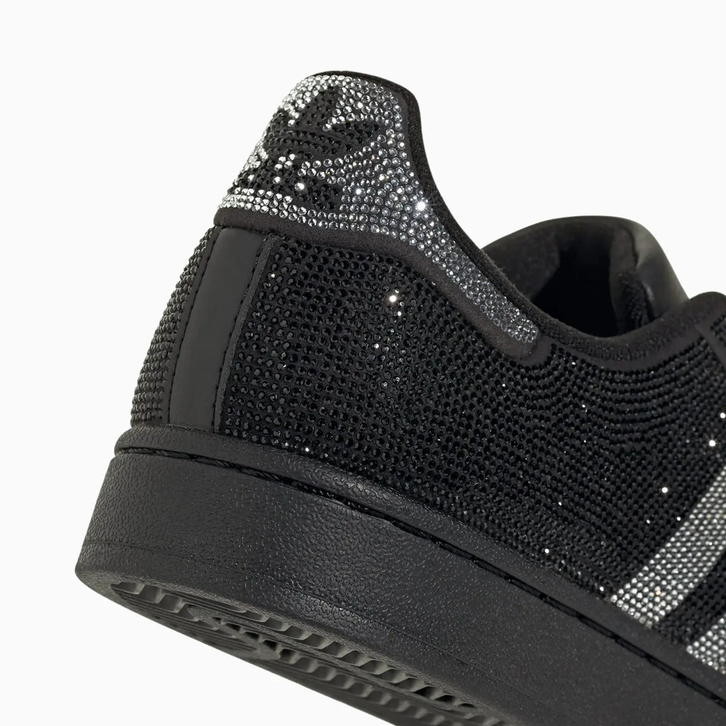 Superstar II pour femme "Rhinestone Black Silver"