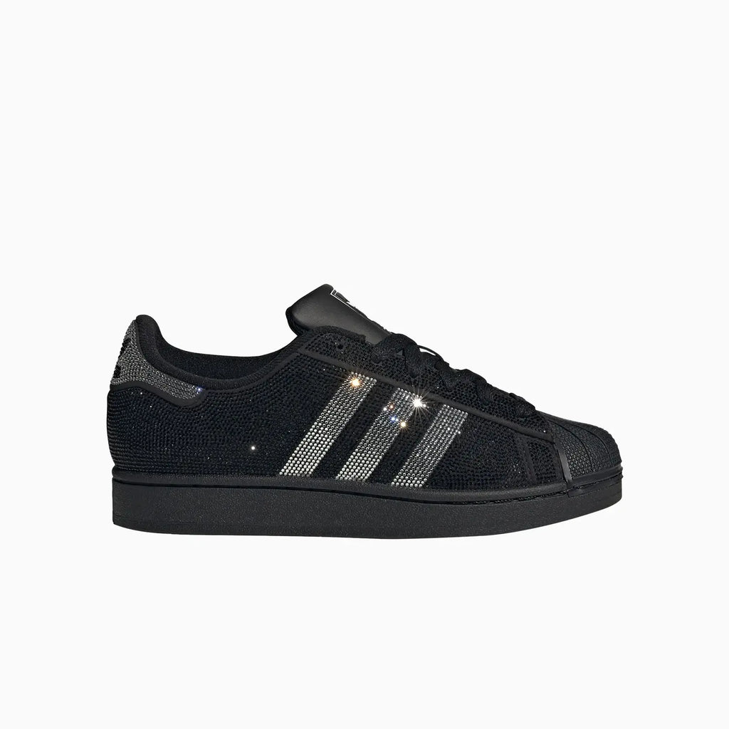 Superstar II pour femme "Rhinestone Black Silver"