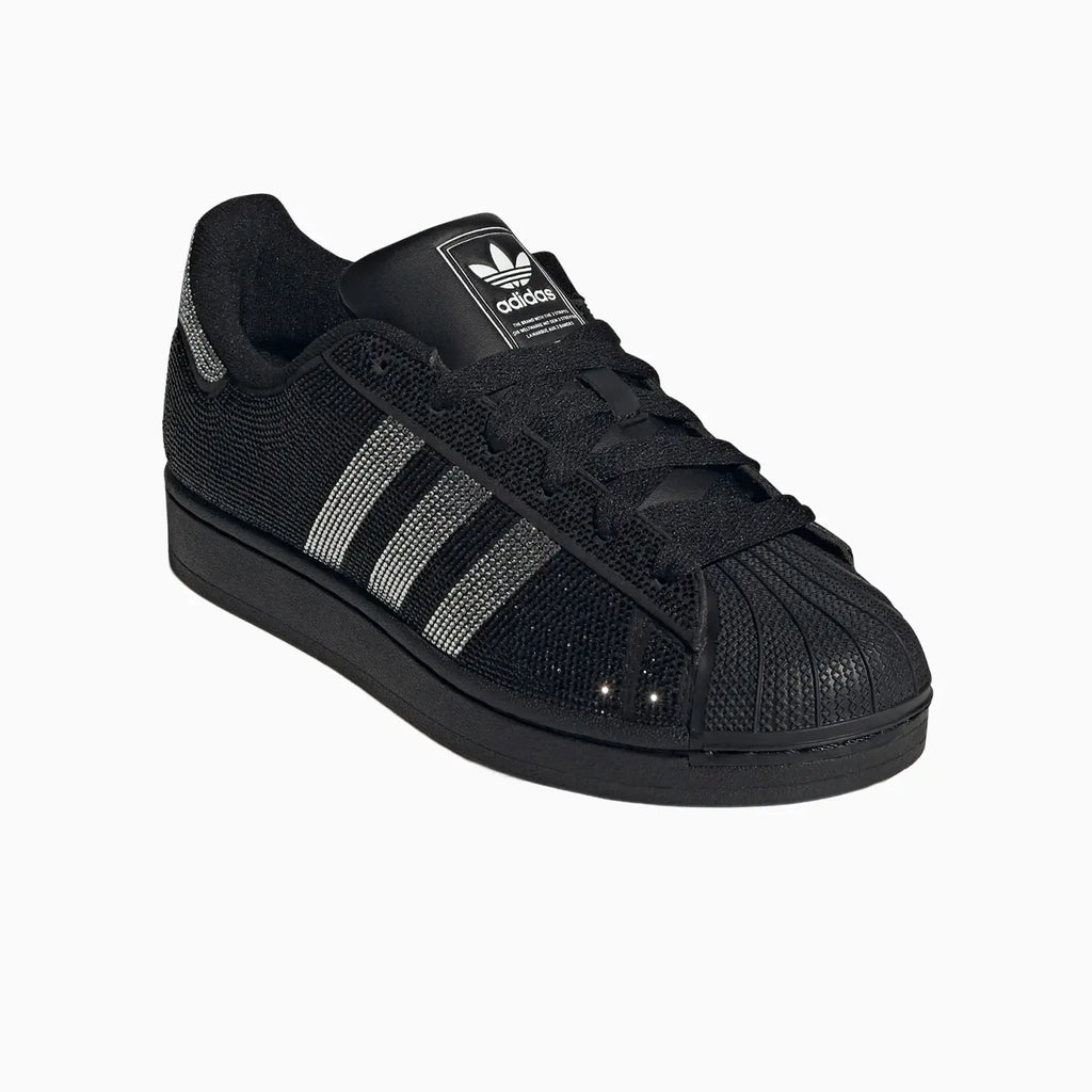 Superstar II pour femme "Rhinestone Black Silver"