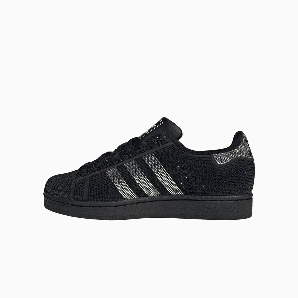 Superstar II pour femme "Rhinestone Black Silver"