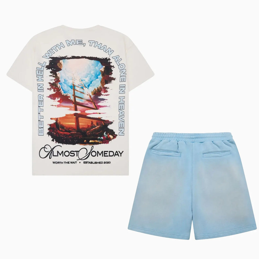 Conjunto de camiseta y shorts Crossroads para hombre