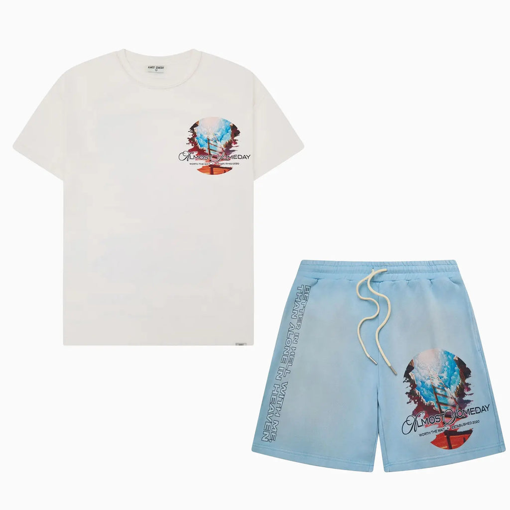 Conjunto de camiseta y shorts Crossroads para hombre