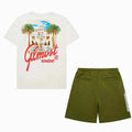 Conjunto de camiseta y pantalón corto Paradise Estate para hombre