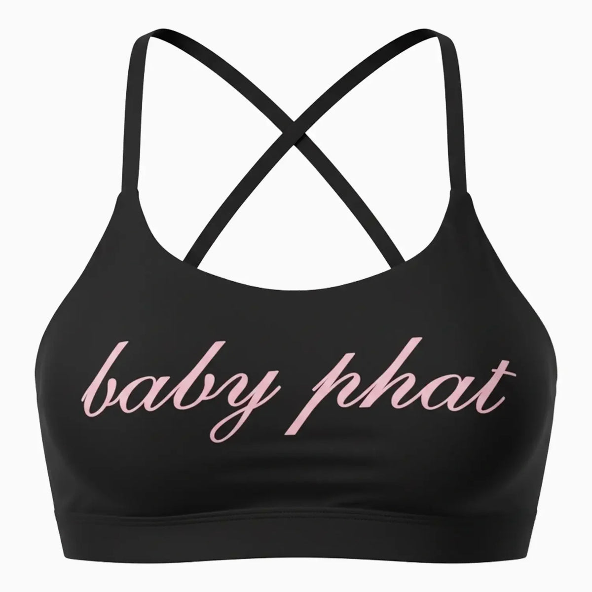Women's Script Logo Racerback Sports Bra & Biker Shorts Outfit