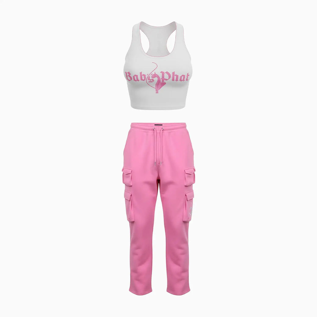 Women's Tank Top and Meow Super Cargo Pant Outfit