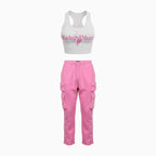 Women's Tank Top and Meow Super Cargo Pant Outfit