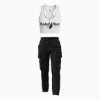 Women's Tank Top and Meow Super Cargo Pant Outfit